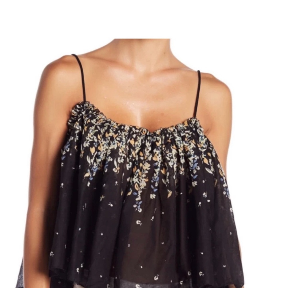 Free People Intimately Camisole Floral Tank Size Small